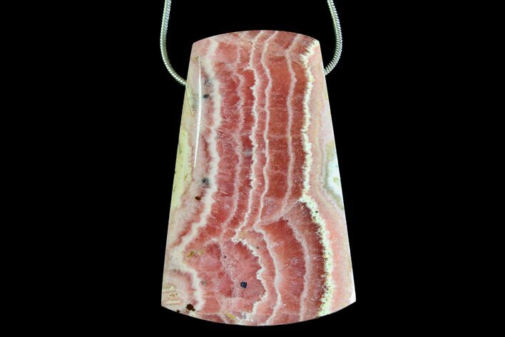 Rhodochrosite Pendant with Snake Chain Necklace #171044